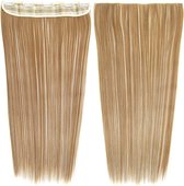 Clip in hair extensions 1 baan straight blond - F60/27