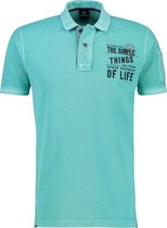 Lerros Korte mouw Polo shirt - 2133248 442 MINT BLUE (Maat: L)