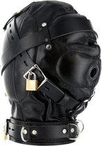 Extreem Bondage Hoofdmasker - S/M - Zwart - BDSM - Bondage -  BDSM - Maskers