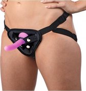 Double-G Deluxe Vibrerende Strap-On Set - Paars - Sextoys - Dildo's  - Toys voor dames - Strap on