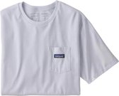 Patagonia P-6 Label Pocket Responsibili heren shirt wit