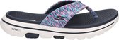 Skechers Go Walk dames slipper - Blauw multi - Maat 39