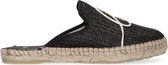 Manfield - Dames - Zwarte slippers 'La vie' - Maat 40