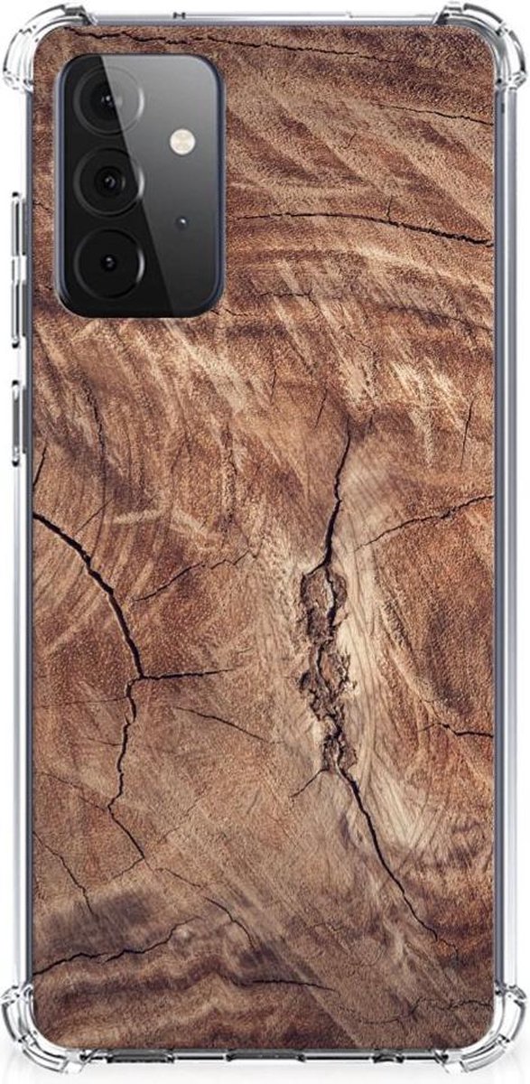 Samsung Galaxy A72 4G/5G Stevig Telefoonhoesje Tree Trunk