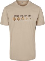 Urban Classics Heren Tshirt -2XL- Laugh Now Creme