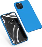 kwmobile telefoonhoesje voor Apple iPhone 11 Pro - Hoesje met siliconen coating - Smartphone case in stralend blauw