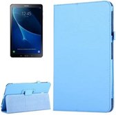 Voor Galaxy Tab A 10.1 / T580 Litchi Textuur Magnetische Horizontale Flip Leren Case met Houder & Slaap / Wekfunctie (Blauw)
