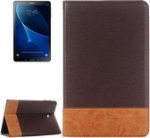 Voor Galaxy Tab A 10.1 / T580 Cross Texture Horizontale Flip Leren Case met Houder & Kaartsleuven & Portemonnee (Koffie)