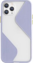 Voor iPhone 11 Pro Max contrasterende kleurstiksels TPU beschermhoes (lavendel paars)