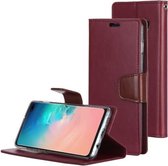 GOOSPERY SONATA DAGBOEK Horizontale leren flip-hoes voor Galaxy S10 +, met houder en kaartsleuven en portemonnee (rood)