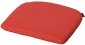 coussin d'assise 40 x 40 x 2 Panama rouge