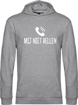 Mij niet bellen hoodie | Martin Meiland | Chanteau Meiland | gezeik | wijnen | unisex | trui | sweater | hoodie | capuchon | Grijs