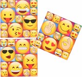 39x Emoji smiley koelkast memo magneten