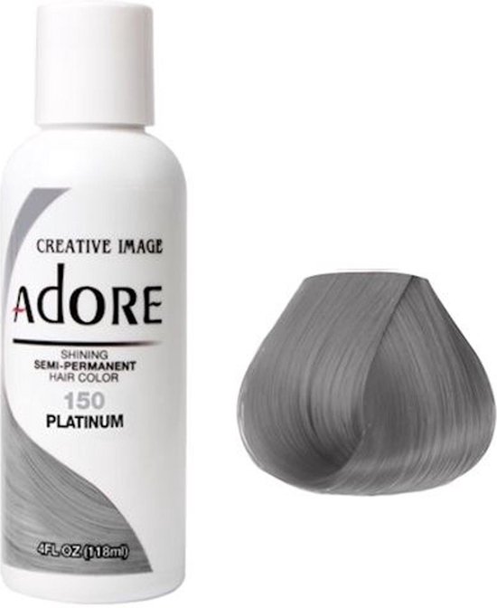 Adore Shining Semi Permanent Hair Color Platinum-150 haarverf | bol.com