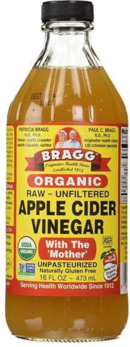 Bragg apple cider azijn - 473 ml - Voedingssupplement