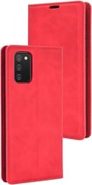 Premium Book Case - Samsung Galaxy A02s Hoesje - Rood