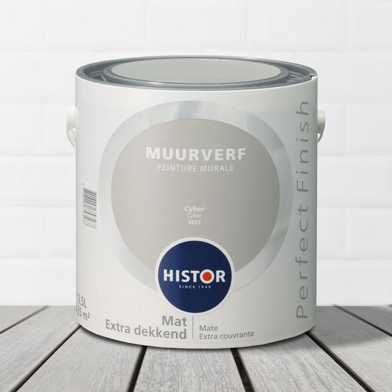 Lotsbestemming vertegenwoordiger Dag Histor Perfect Finish Muurverf Mat - 2,5 Liter - Cyber | bol.com