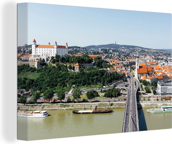 Canvas Schilderijen - Hoofdstad van Slowakije Bratislava - Wanddecoratie