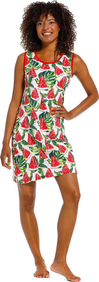 Dames nachthemd Rebelle 11211-410-1 - Rood - 48