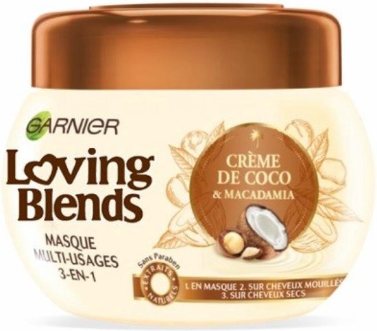een keer regeling Iedereen Garnier Loving Blends Kokos & Macadamia Haarmasker - 300 ml | bol.com