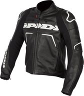 Spidi Evorider 2 Black White Leather Motorcycle Jacket 52