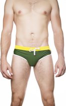ZWEMBROEK/SWIMSUIT BRIEF VERDE DEL EJÉRCITO, maat L