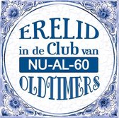 Delft Blue Spell Tile - Membre honoraire du club des oldtimers NU-AL-60