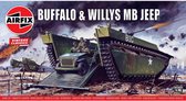 Airfix - Buffalo Amphibian Lvt & Jeep (7/19) * (Af02302v)
