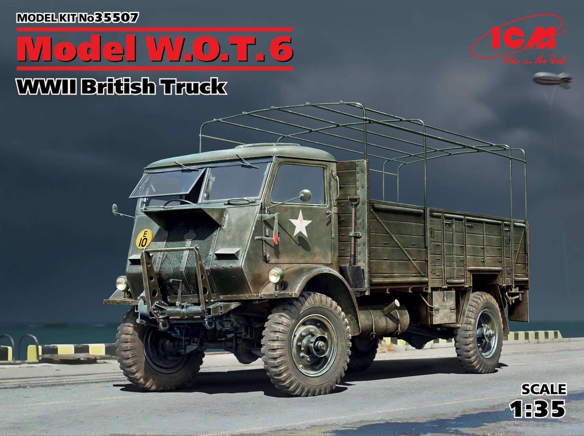 ICM Modelbouwpakket Militaire voertuigen - 35507 Model W.O.T. 6, WWII British Truck Plastic - 1:35 - Modelbouw