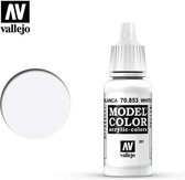 Vallejo 70853 Model Color White Glaze - Acryl Verf flesje