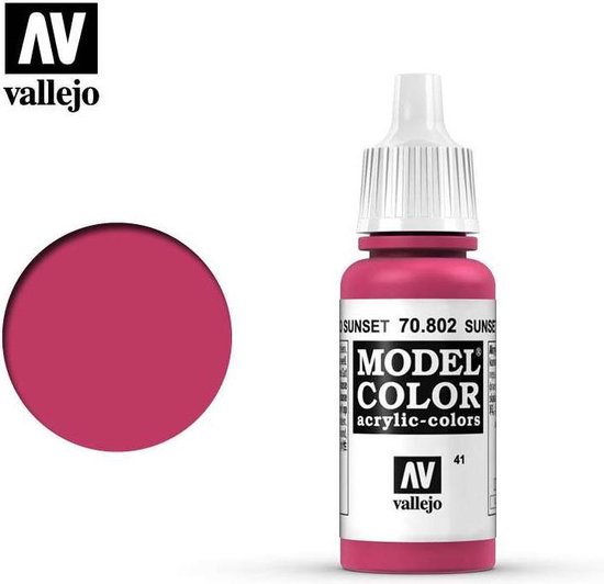 VALLEJO Couleur du modèle Sunset Red