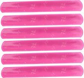 Klaparmband Roze 22 Cm | 6 stuks