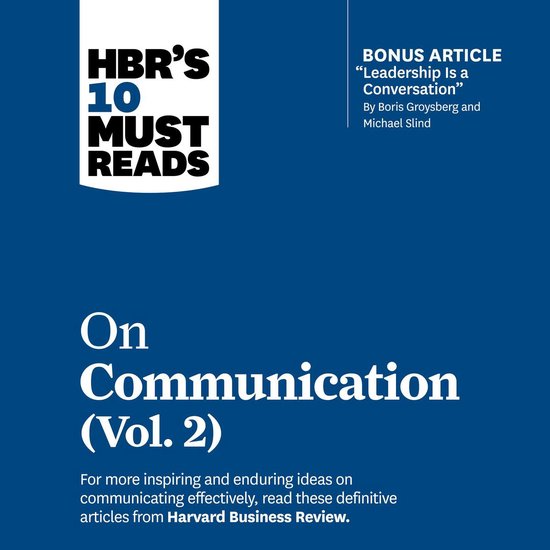 HBR's 10 Must Reads on Communication, Vol. 2 - cover