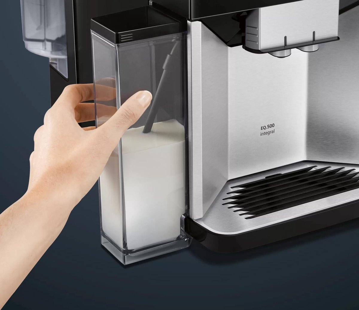 Afbeelding 2 van Siemens EQ500 TQ507R03 - Volautomatische espressomachine - Kopverwarmer - Zwart/RVS