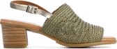 Capobella Vrouwen Leren    Sandalen / Damesschoenen Velia - Groen - Maat 38