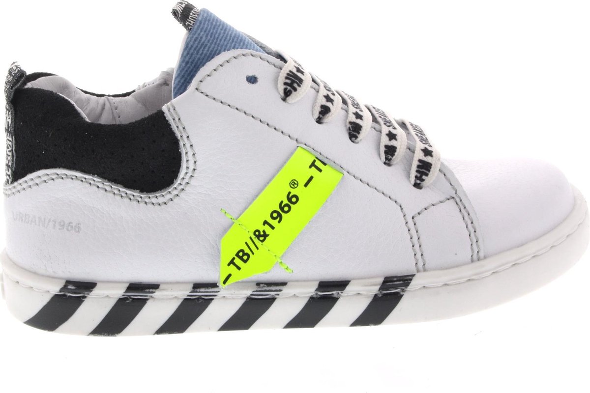 Shoesme Jongens Veterschoenen & Klitteband Ur21s017 c Wit