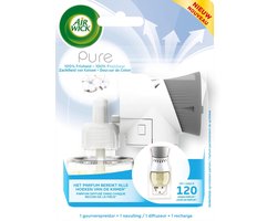 Air Wick Elektrische Geurverspreider Luchtverfrisser - Pure Zachtheid van Katoen - Starterkit