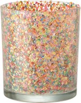 J-Line T-Lichthouder Confetti Glas Mix