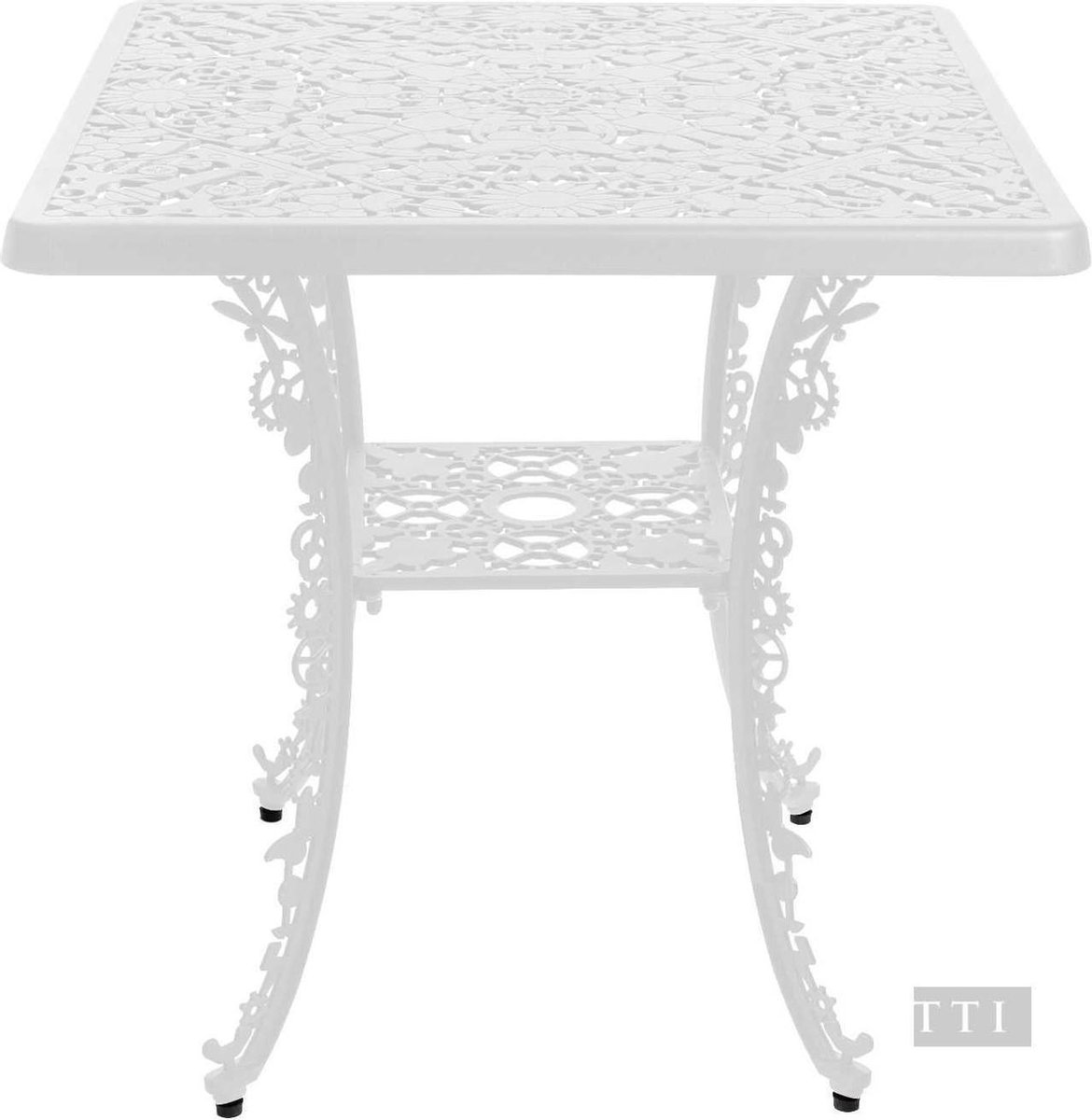Seletti Industry Garden Tuintafel Vierkant Wit