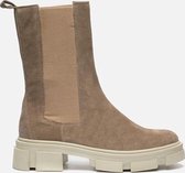 ILC Hoge chelsea boots taupe - Maat 39