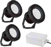 Auga LED schijnwerperset LS 10 wit met transformator