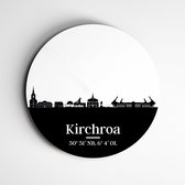 Skyline Kerkrade op een muurcirkel | Skyline op forex | wanddecoratie - 40x40cm, Dibond