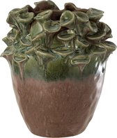 J-Line Vaas Blush Rond Keramiek Groen/Bruin Large