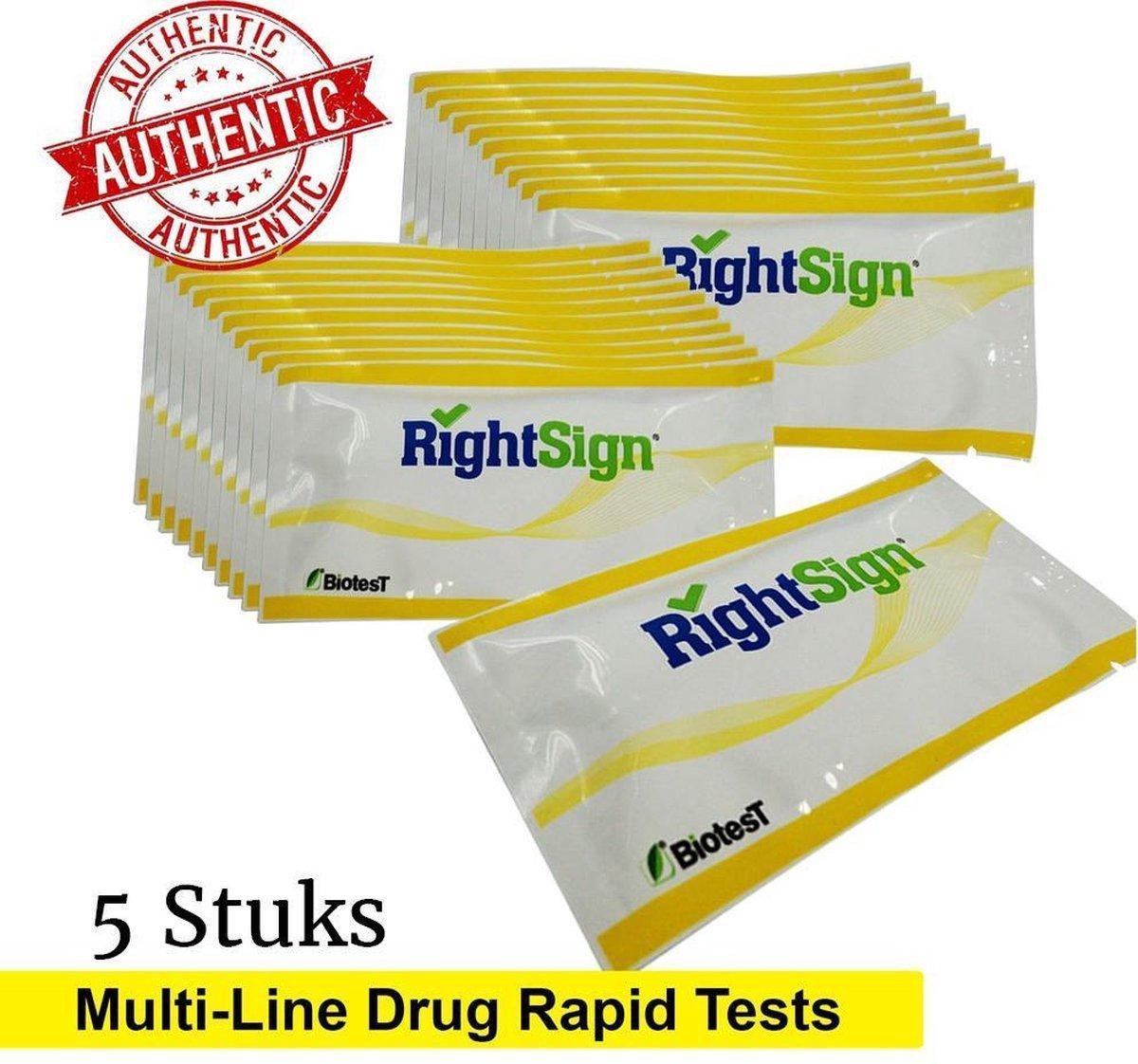 RightSign drugstest panel urine Drugstest Dipcard Urine Test op 7