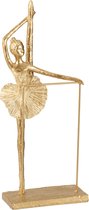 J-Line Decoratie Ballerina Polyresin Goud 15.6x7.4x36