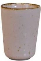 Kitchen trend - servies - Espresso moke Lichtroze Stone - aardewerk - set van 6 - H 7 cm