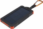 Xtorm Solar Powerbank met zaklamp 5.000 mAh - Powerbank Zonneenergie - Outdoor oplader op Zonne-energie – USB + USB-C uitgang - Oranje