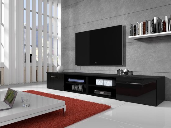 TV-meubel Bash II - Zwart - 240 cm - ACTIE | bol.com