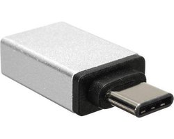 USB 3.1 Type C naar USB 3.0 OTG Adapter voor o.a. iPhone, Macbook en Chromebook - Zilver