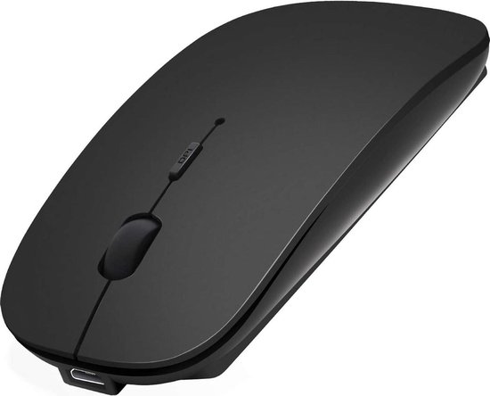 Op de een of andere manier Slechthorend Bevestigen Bluetooth Muis - Computer/iPad muis Draadloos met Stille Muis Klik - Zwart  | bol.com